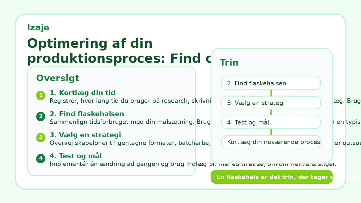 Optimering af din produktionsproces: Find og fjern flaskehalse