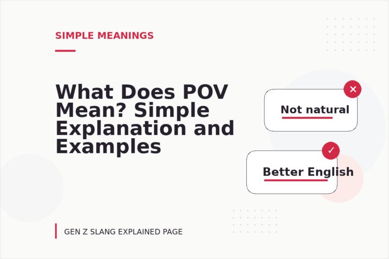 What Does POV Mean? Simple Explanation and Examples What Does POV Mean? Simple Explanation and Examples