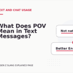 What Does POV Mean in Text Messages?